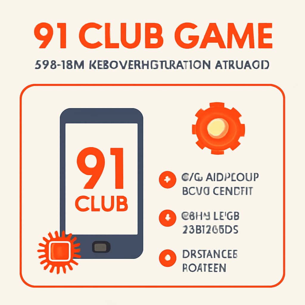 Diagram explaining system requirements for 91 Club Game on Android.