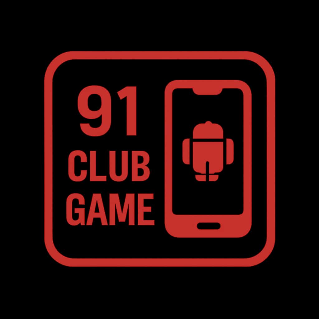Badge highlighting system requirements for 91 Club Game on Android.