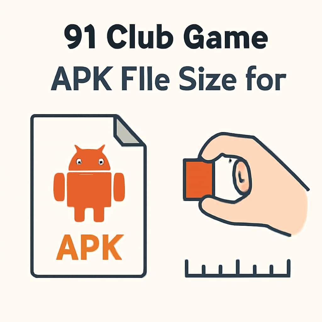 Diagram explaining APK File Size for 91 Club Game.