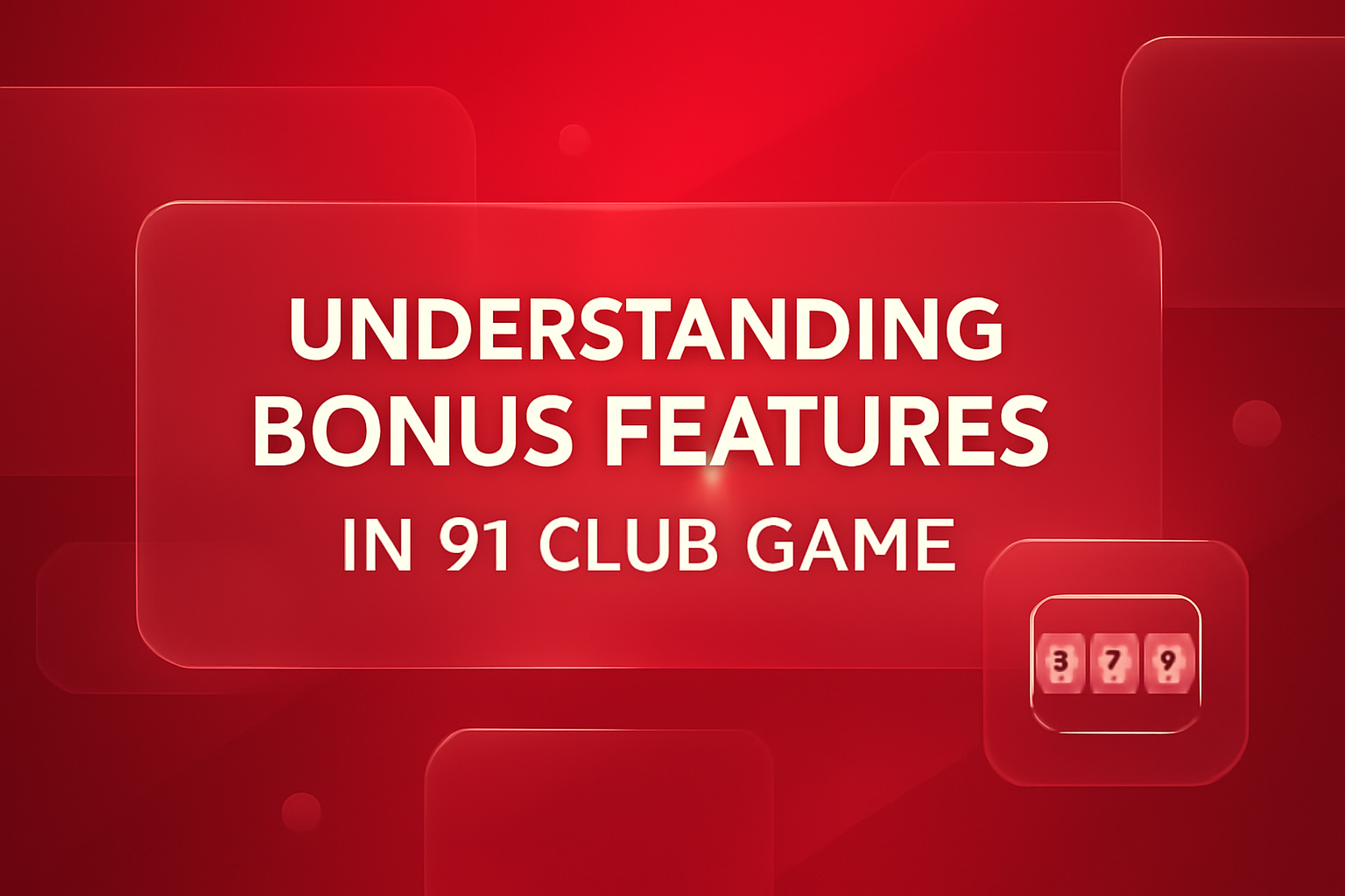 Informational scene highlighting updates for 91 Club Game with prominent text.