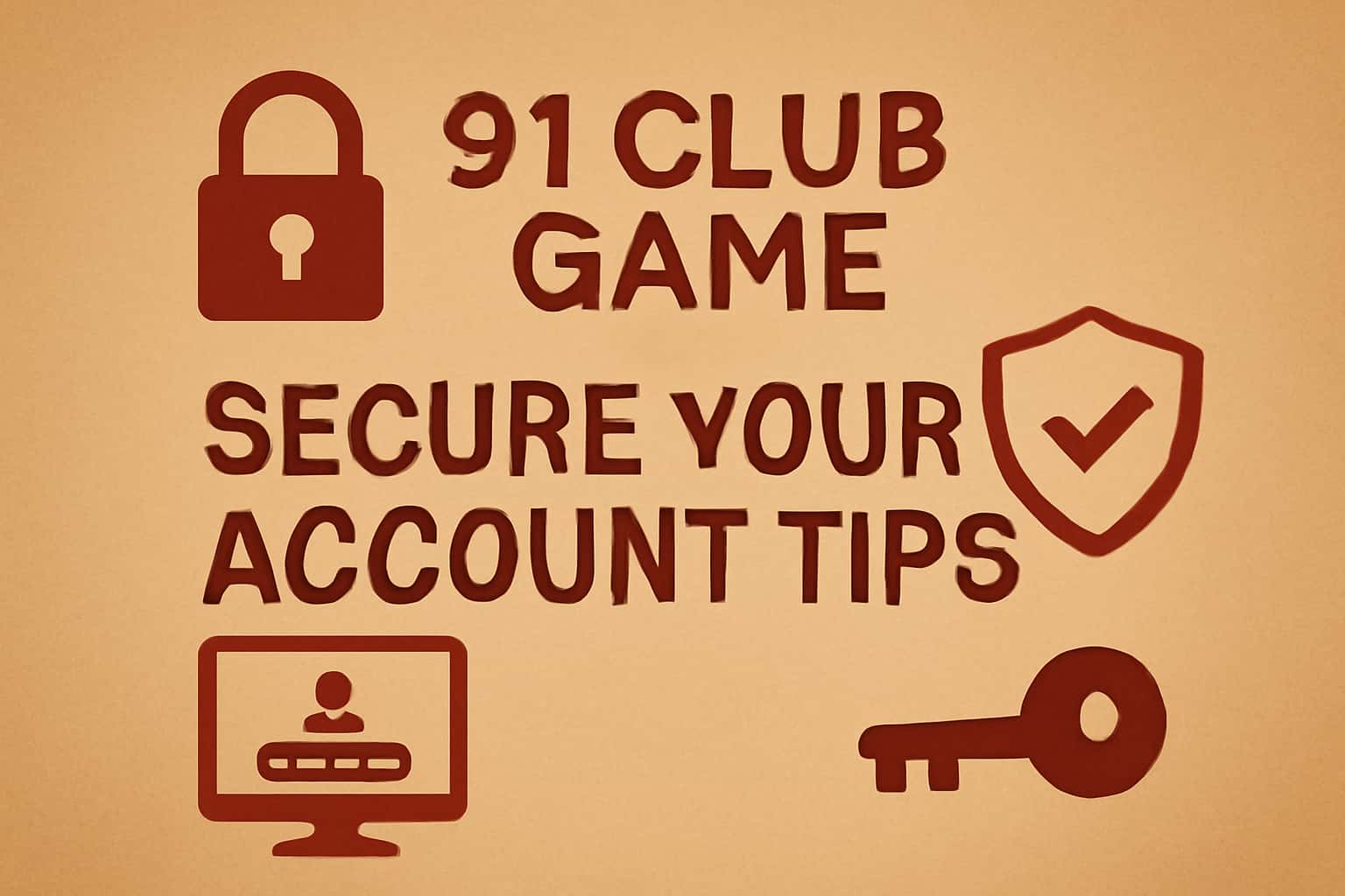 Informational graphic about securing your 91 Club Game account.